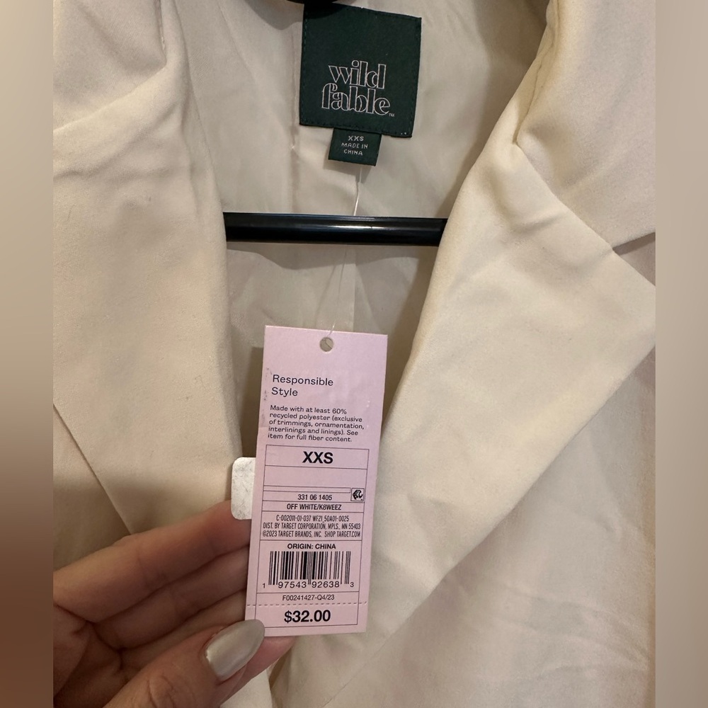 NWT Wild Fable Cropped Blazer - Picture 6 of 12